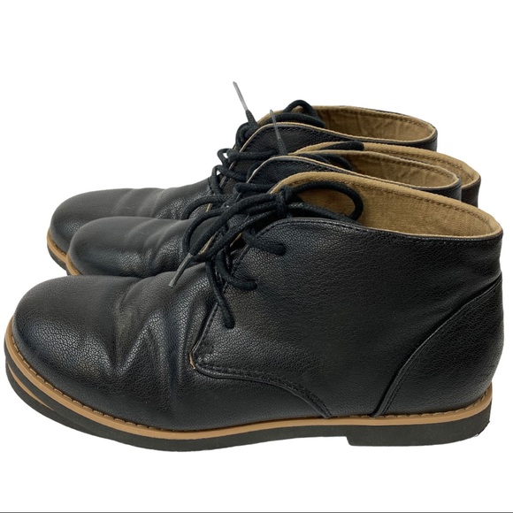 Perry Ellis America Chase Black Laceup Boots 6 - Picture 2 of 11